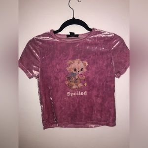 Forever 21 spoiled bear shirt